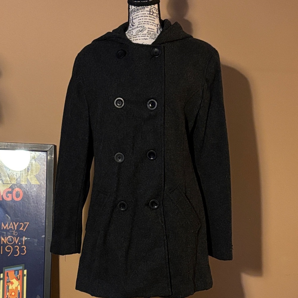 Duck Head Charcoal Gray Wool Blend Coat - Women’s